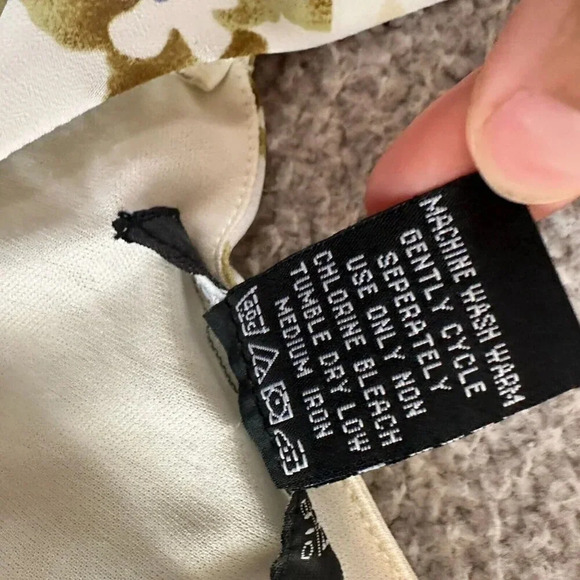 Jonathan Martin Studio Dress Womens 10 Slip MIdi Flowy Floral Watercolor Chiffon - Picture 12 of 16